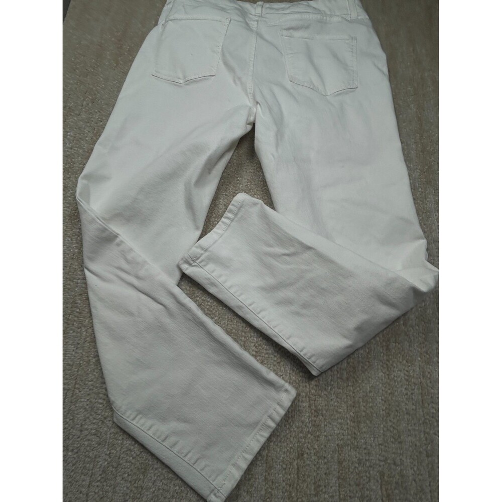 Talbots Ankle Pants Womens 12 White 5 Pocket Stretch Tapered Leg - Picture 13 of 13
